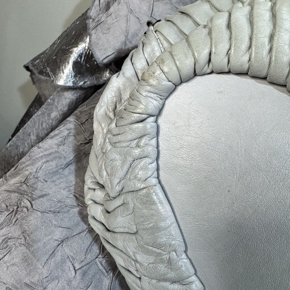 COACH Madison Sophia Satchel Shoulder Bag Gray Gathered Leather - Picture 7 of 16